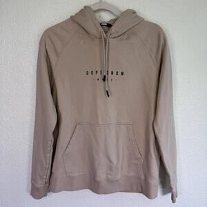 Dope Snow Common 22 Hoodie Mens Small Pullover Mountain Graphic Range Sand Soft
